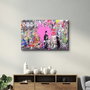 Wallity Pintura Decorativa de Vidrio Templado Multicolor 70 x 110 cm
